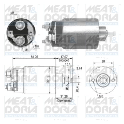 Solenoid Switch, starter